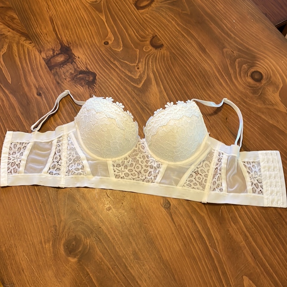 Corset style/longline push-up bra